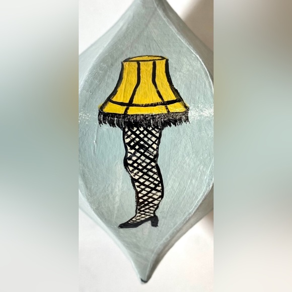 ORIGINAL Hand Painted The Christmas Story Ralphie 6 Side Paper Mache Ornament - Picture 7 of 10